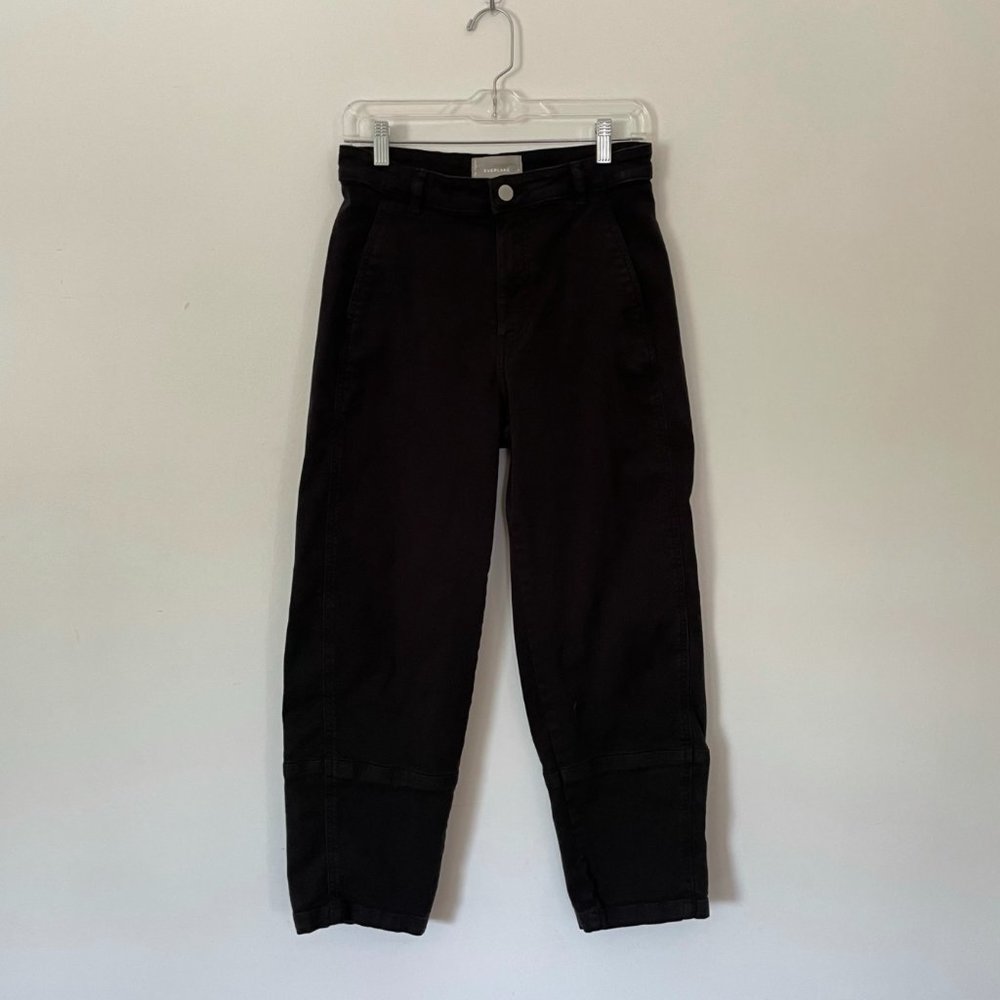 Everlane utility barrel pant size 4 black